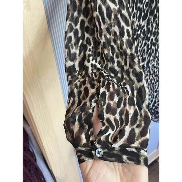 Banana Republic Dress Leopard Print Women Sz 10 Party Career Cocktail Wedding - Picture 3 of 5